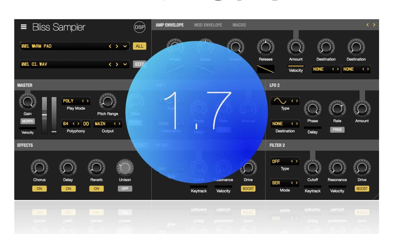 Bliss 1.7 Released by discoDSP