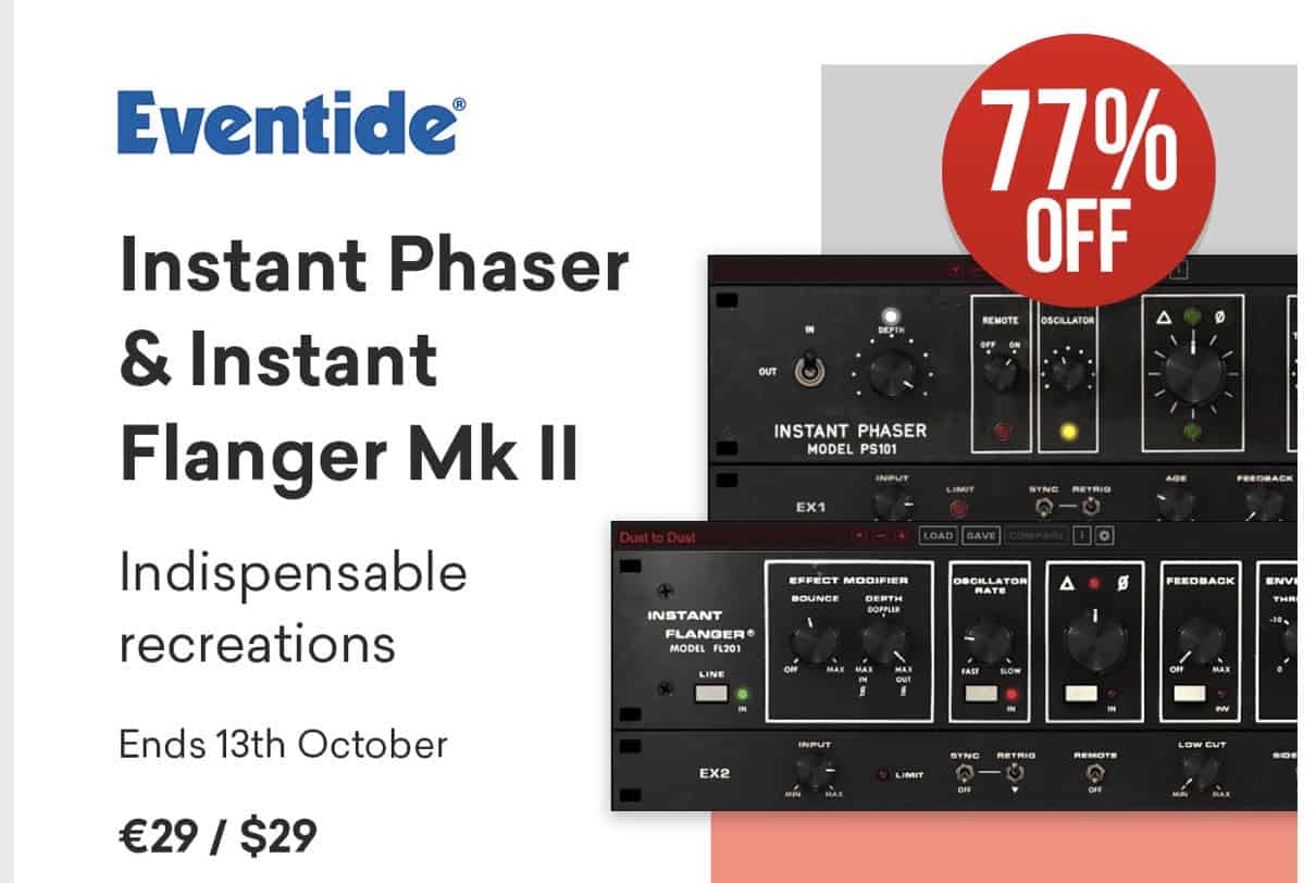 Eventide Instant Flanger Mk II and Instant Phaser Mk II Flash Sale