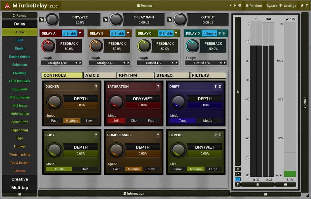 MeldaProduction Plugins Updated to 13.06 and MTurboDelayMB Released