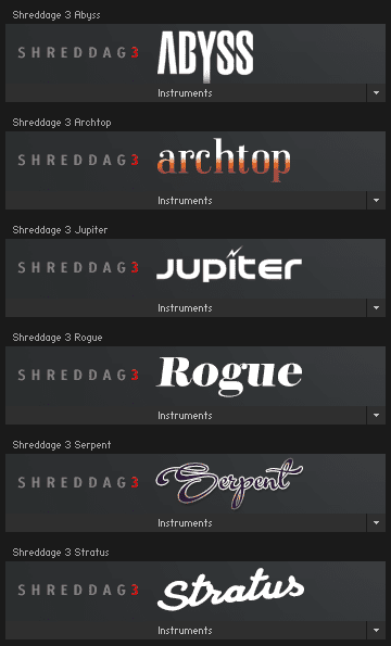 Shreddage 3 Series
