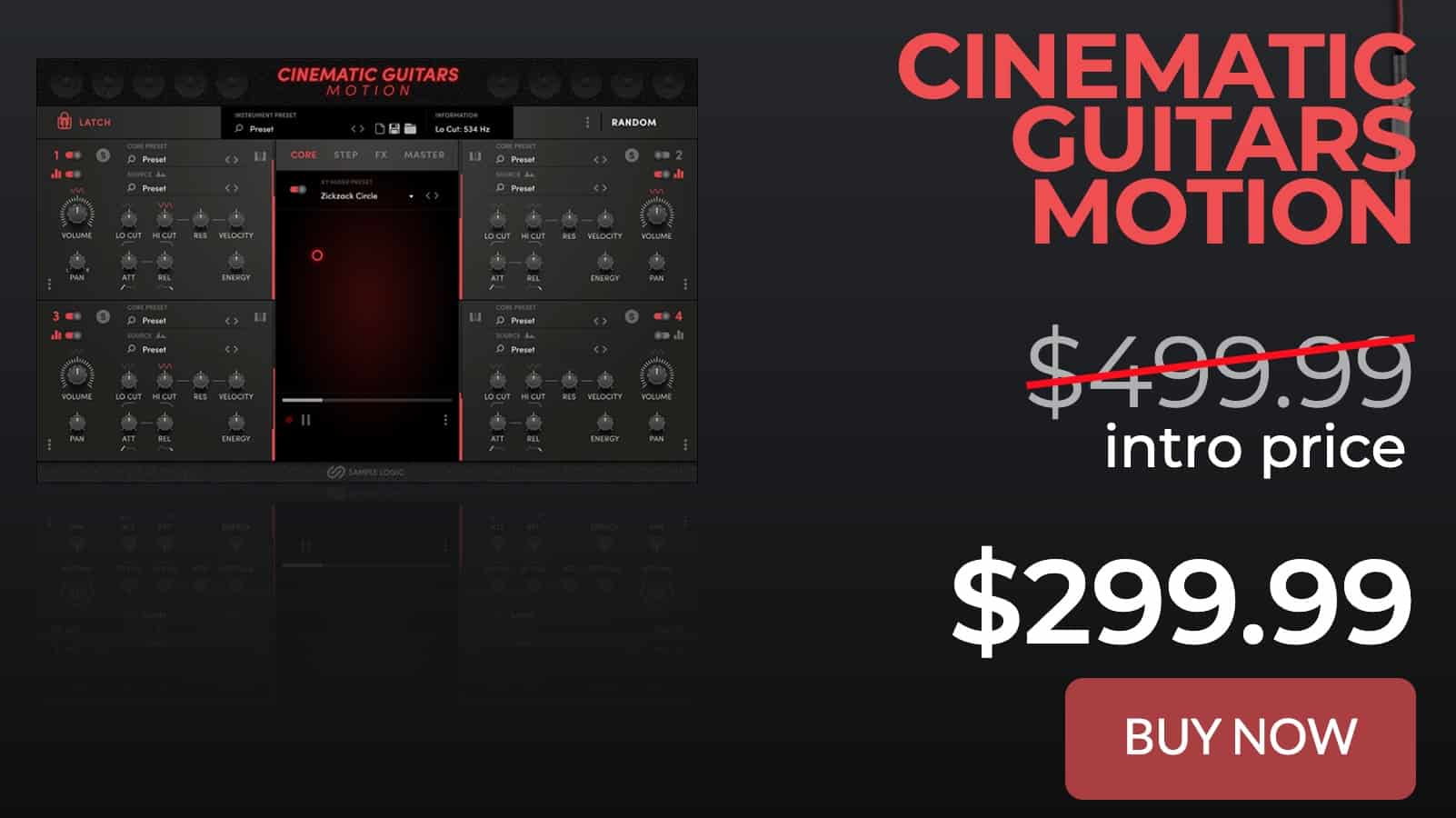 One More Week To Save 200 USD On Intro Price Cinematic Guitars Motion