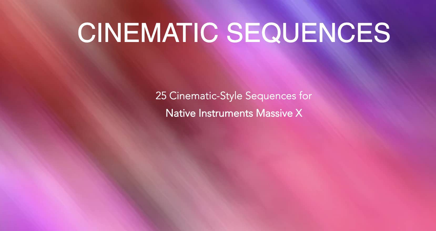 Massive X: New ‘Cinematic Sequences’ Soundbank