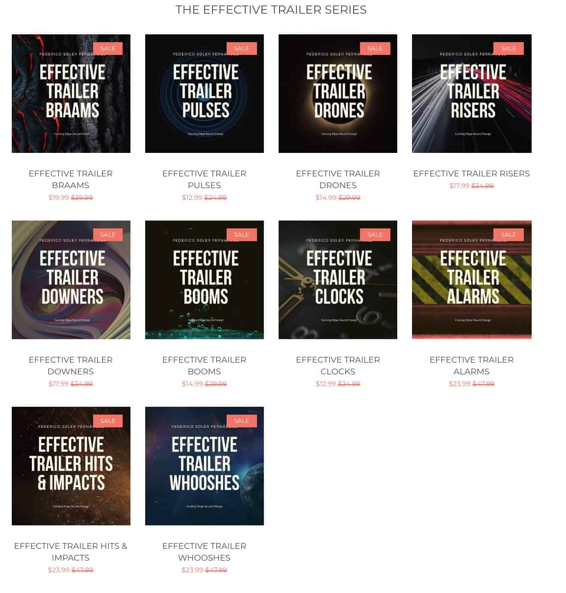 THE EFFECTIVE TRAILER SERIES Black Friday/Cyber Monday Sale