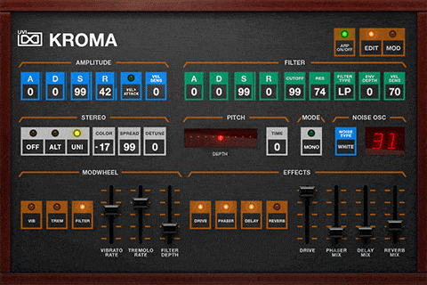 UVI Releases Kroma 1.5 - Funky '80s Analog Synths, Revisited 6 GIF KROMA INSTRUMENT