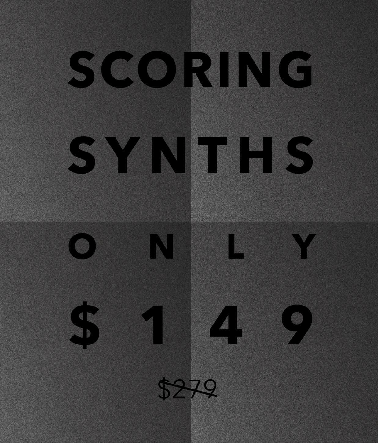 Scoring Synths is on sale
