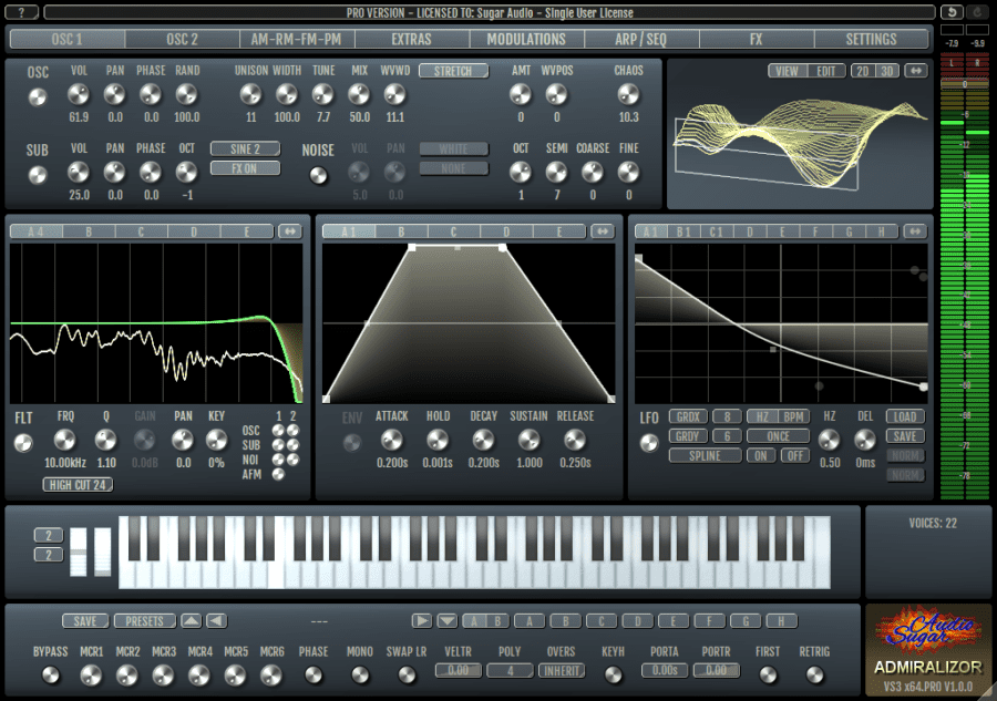 Sugar Audio releases Admiralizor – Wavetable Multi Operator Synthesizer 31 admiralizor wavetable synthesizer VST AU AAX main