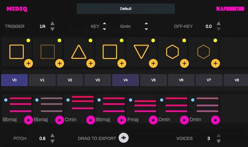 MIDIQ - The Shape of Music 3 content gui