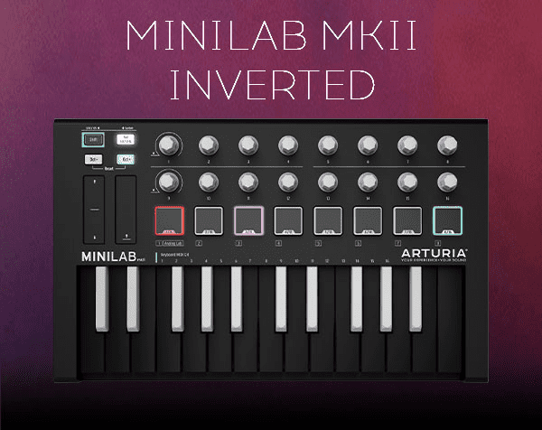 Limited Edition of Arturia’s MiniLab MkII “Inverted” is now available