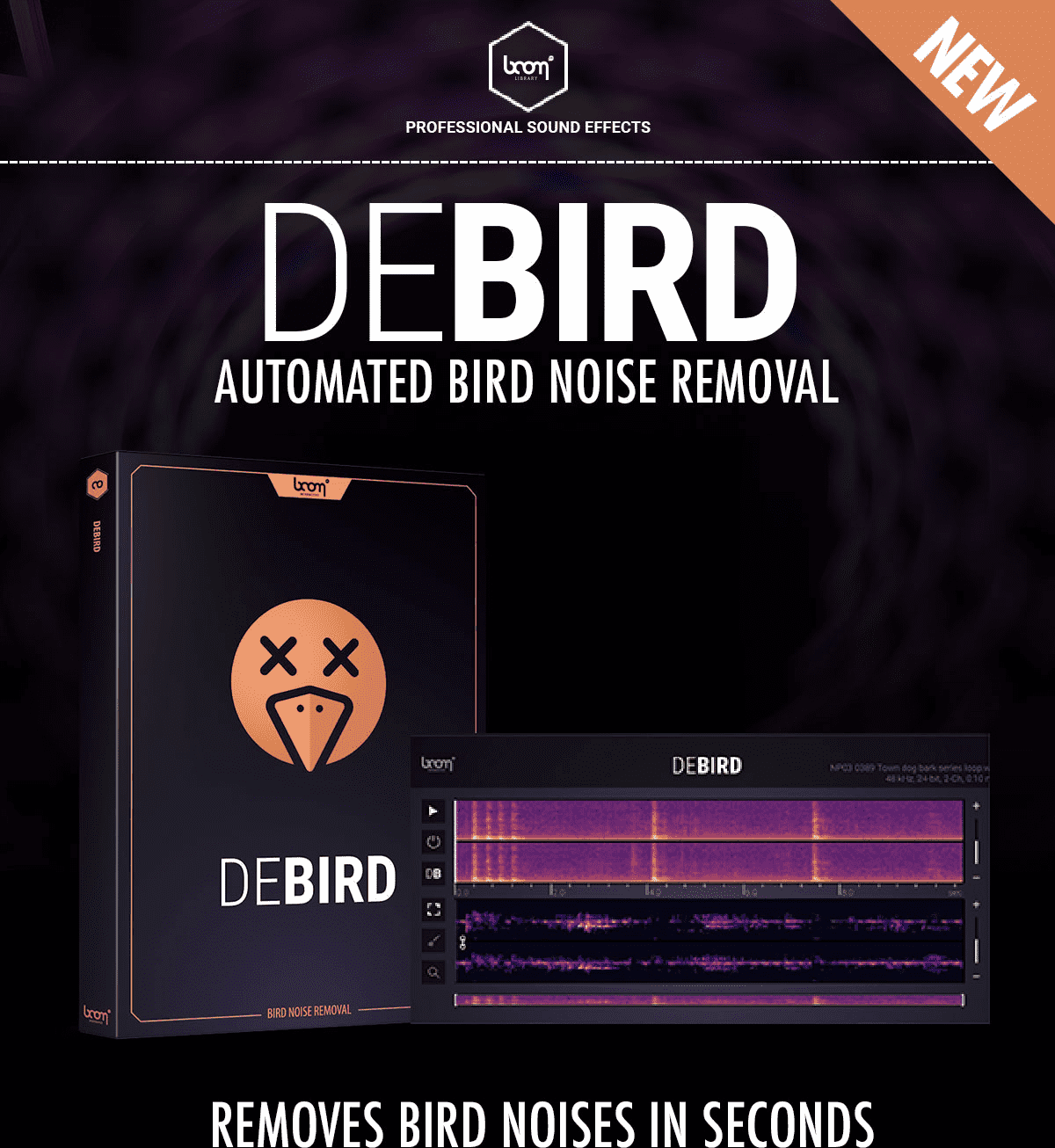 DeBird – Automated Bird Noise Removal by BOOM Library