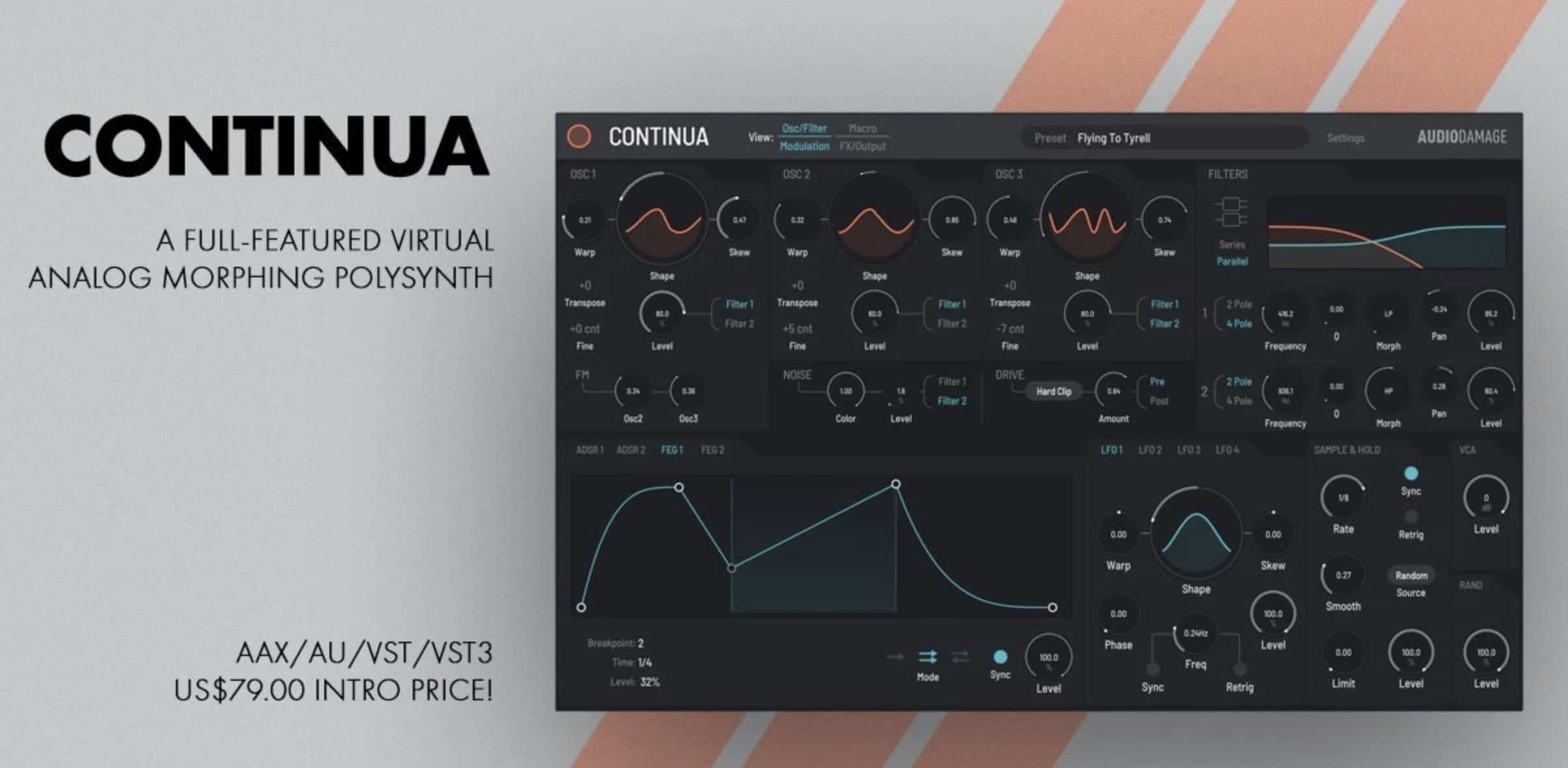 Audio Damage Releases Continua Virtual Analog Synth VST