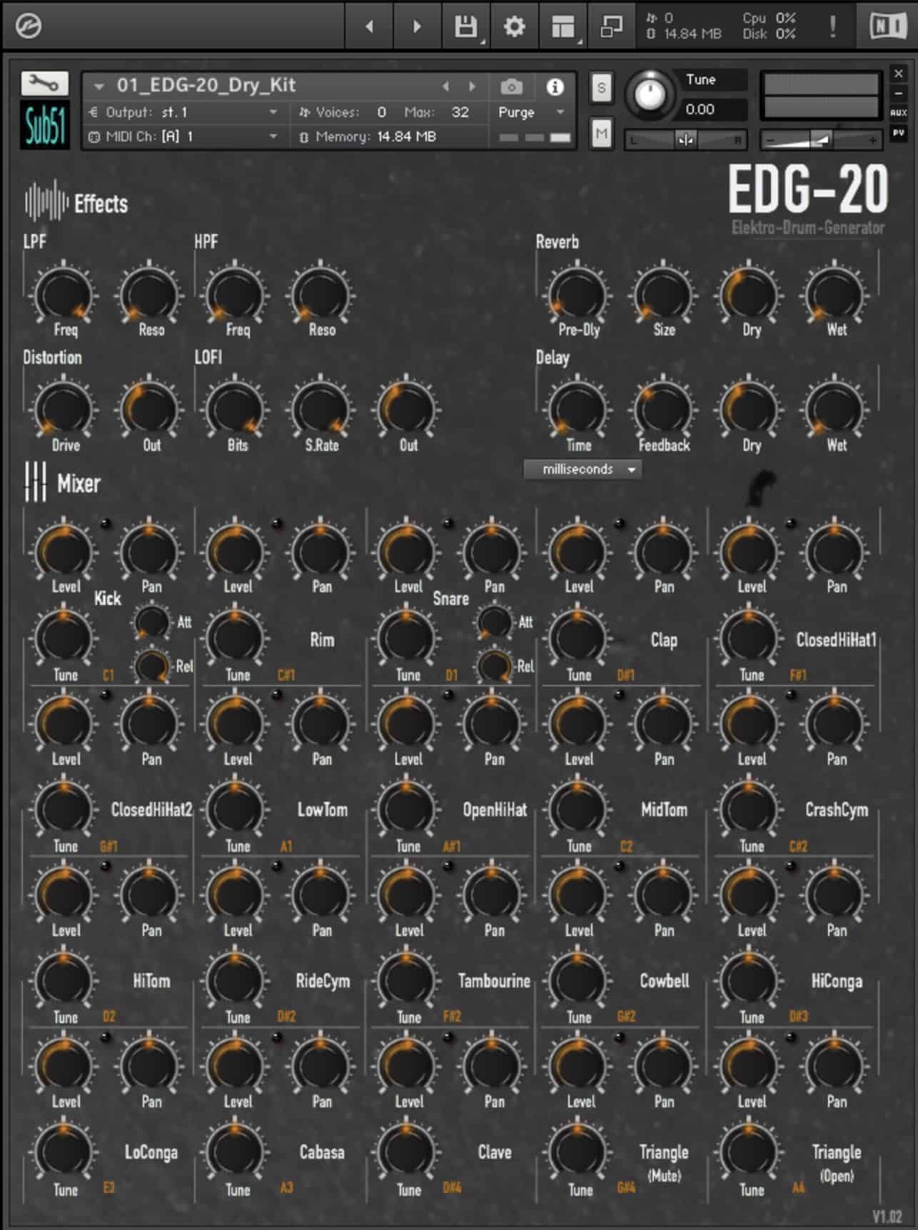 Elektro Drum Generator by Sub51-Sound Design Released EDG-20 for Kontakt 31 Elektro Drum Generator by Sub51 Sound Design Released EDG 20 for Kontakt