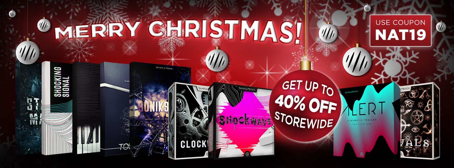 SampleTraxx Sale – up to 40% off merrychristmas