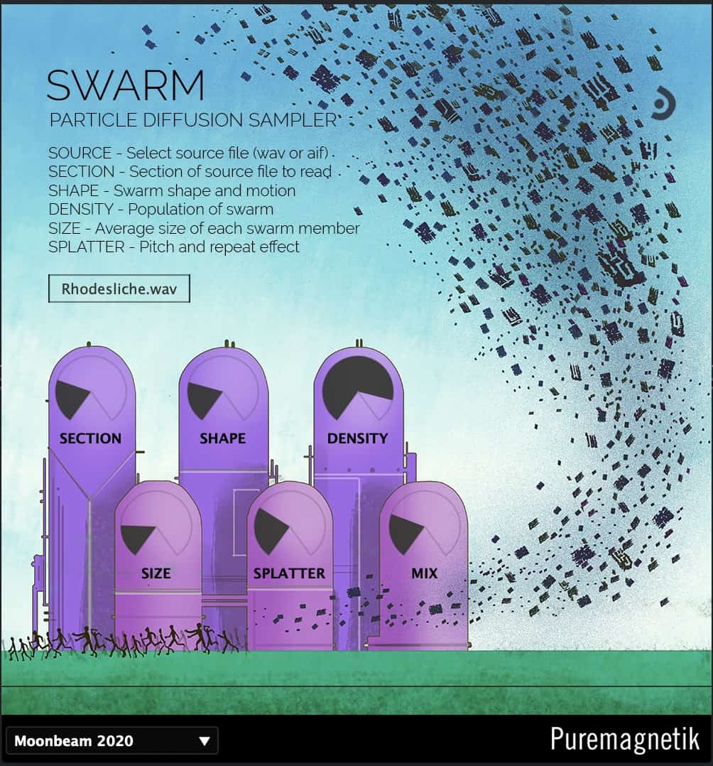 Swarm Particle Diffusion Sampler by Puremagnetik