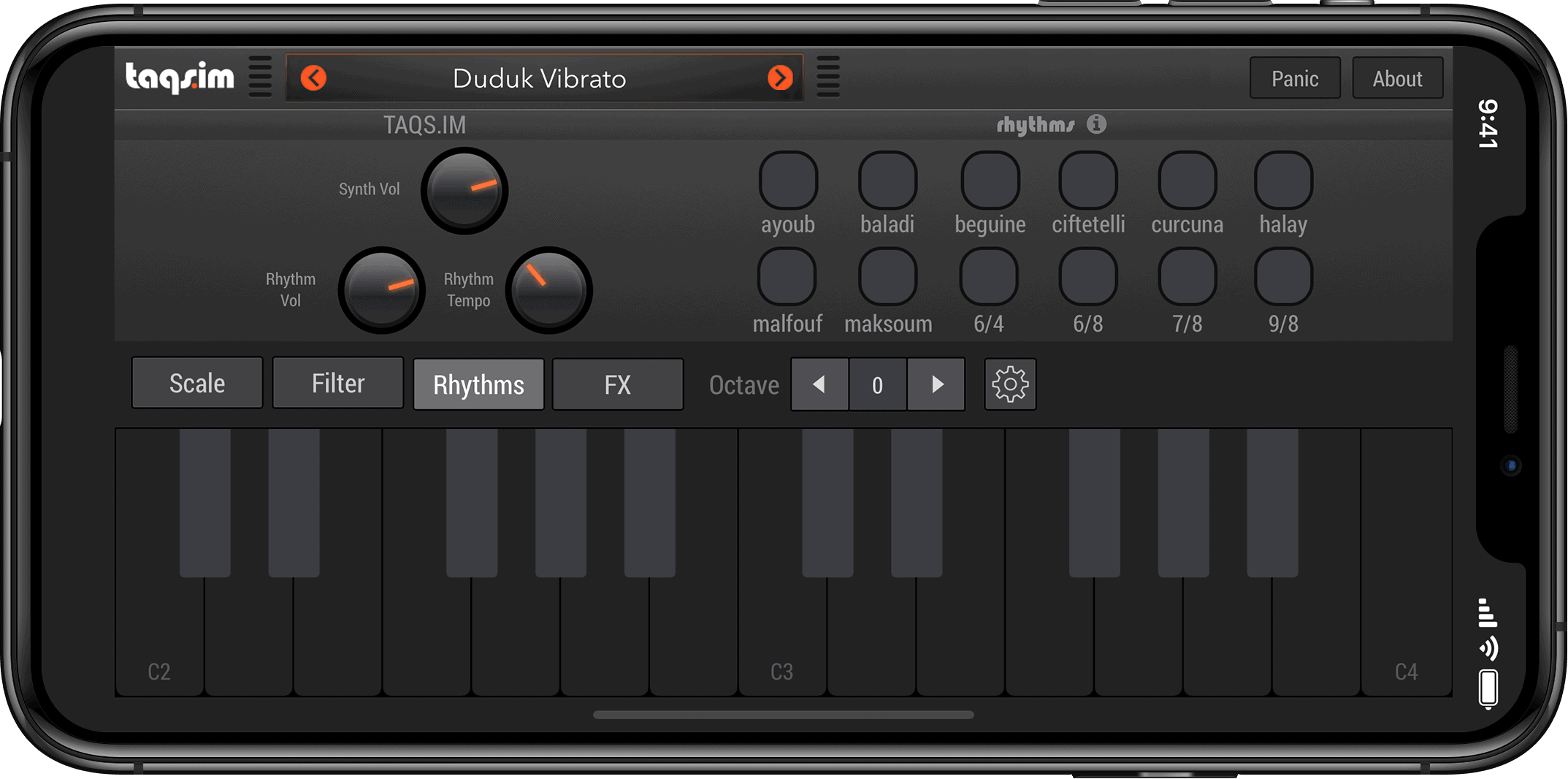 TAQSIM World Synth Synthesizer by Microtonal Scales Sounds Beats