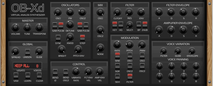 discoDSP Updates OB Xd Synth for macOS
