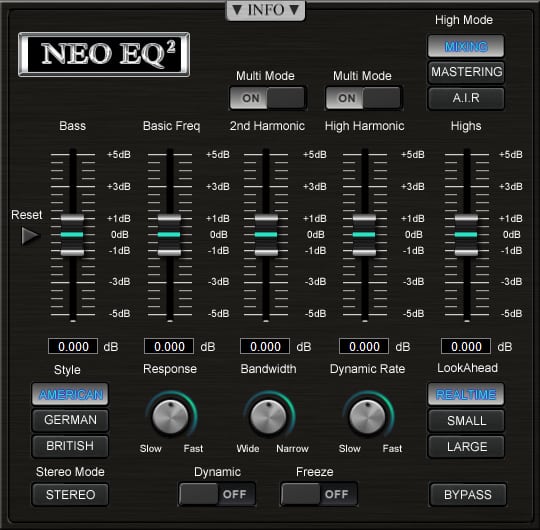 Sound Magic Release Neo EQ Grand Collection featuring Auto Pitch Tracking and Harmonic Shaper EQ with preset libraries