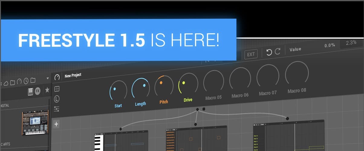 FREESTYLE FOR STAGE & STUDIO updated to Version 1.5 36 FREESTYLE 1.5