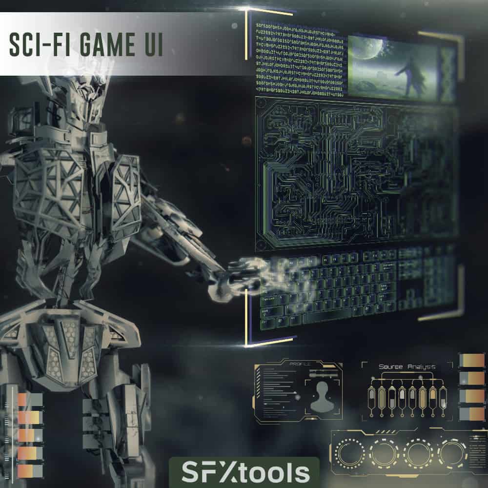 Sci-Fi Game UI by SFXtools 31 ST SFGUI SciFi Game UI 1000x1000 web