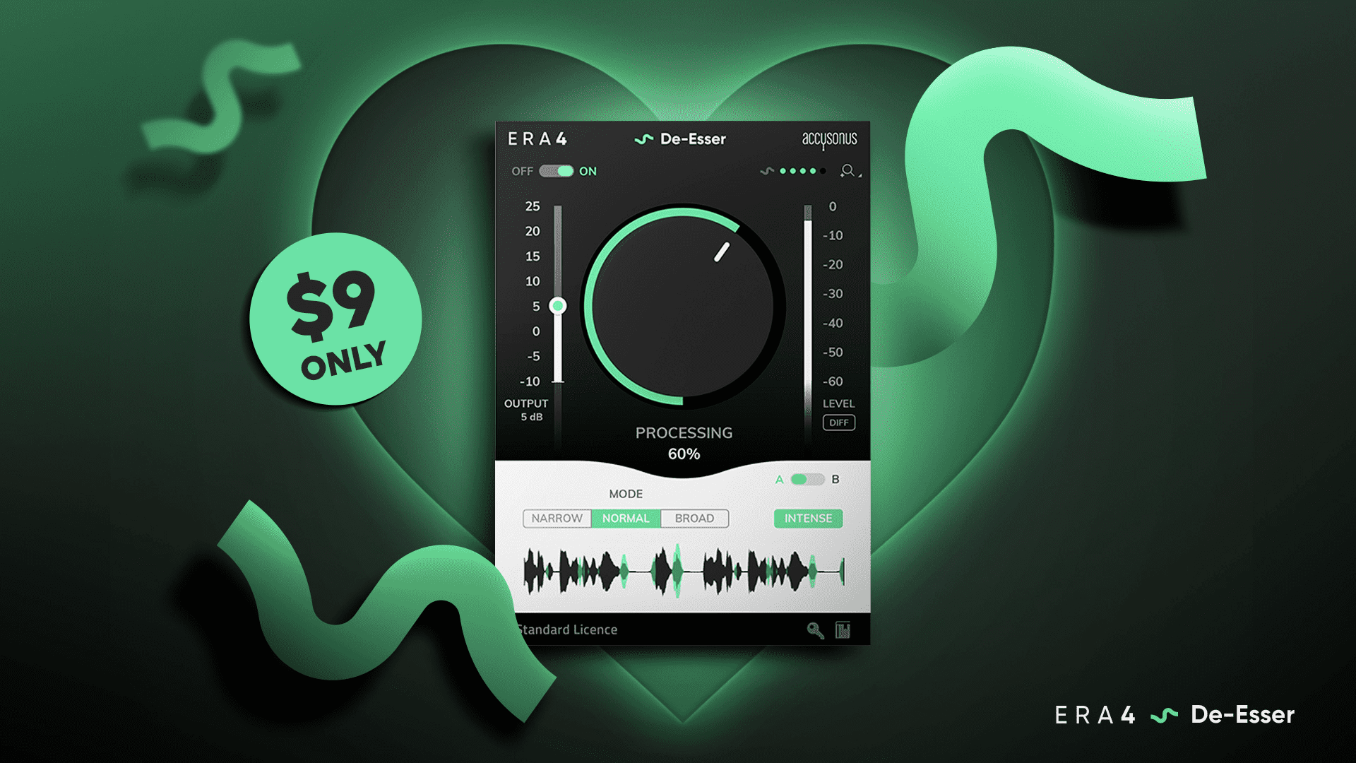 Accusonus ERA 4 DeEsser Single-Knob Plugin SALE for $9 31 image 1