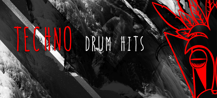 techno drums hits drum loops store banner