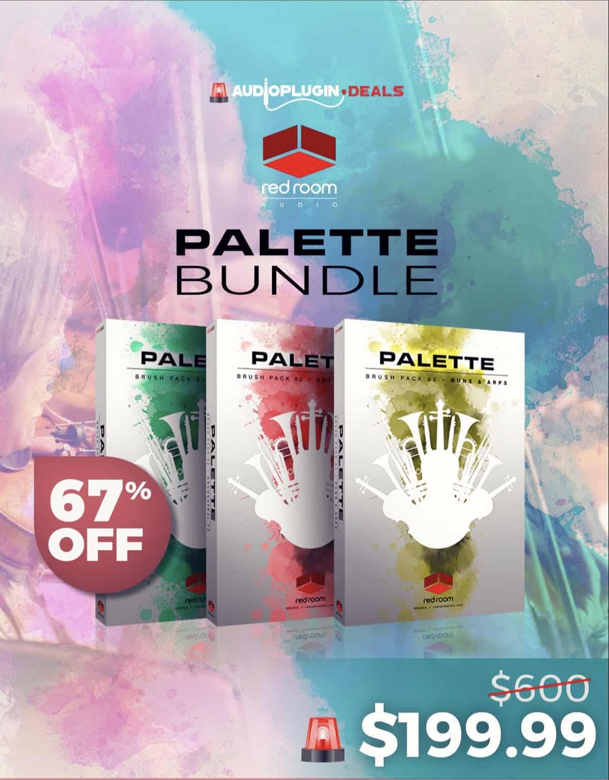 67 OFF PALETTE BUNDLE BY RED ROOM AUDIO