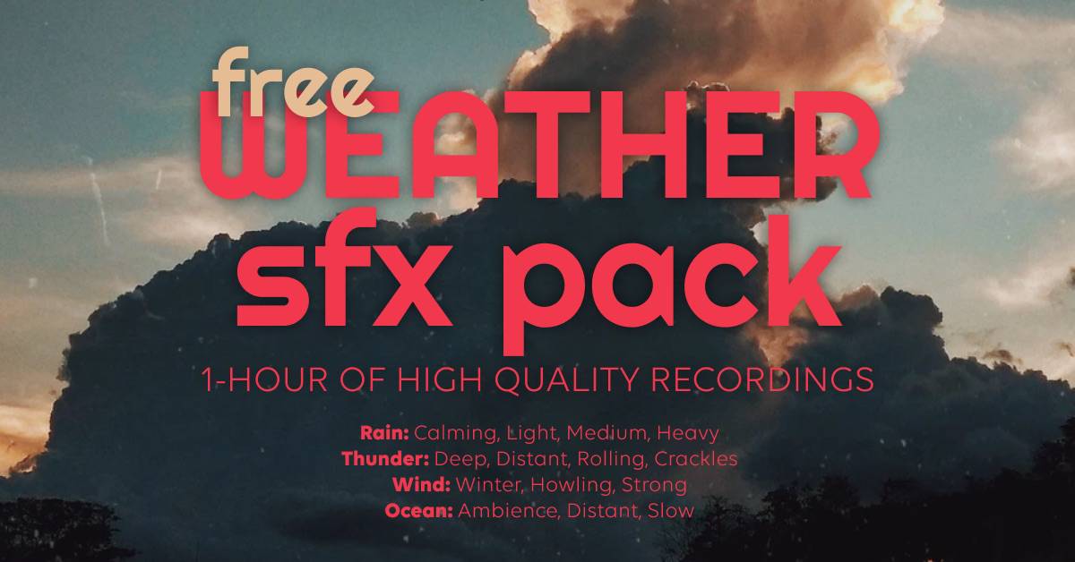 Accusonus Releases Weather SFX for World Meteorological Day