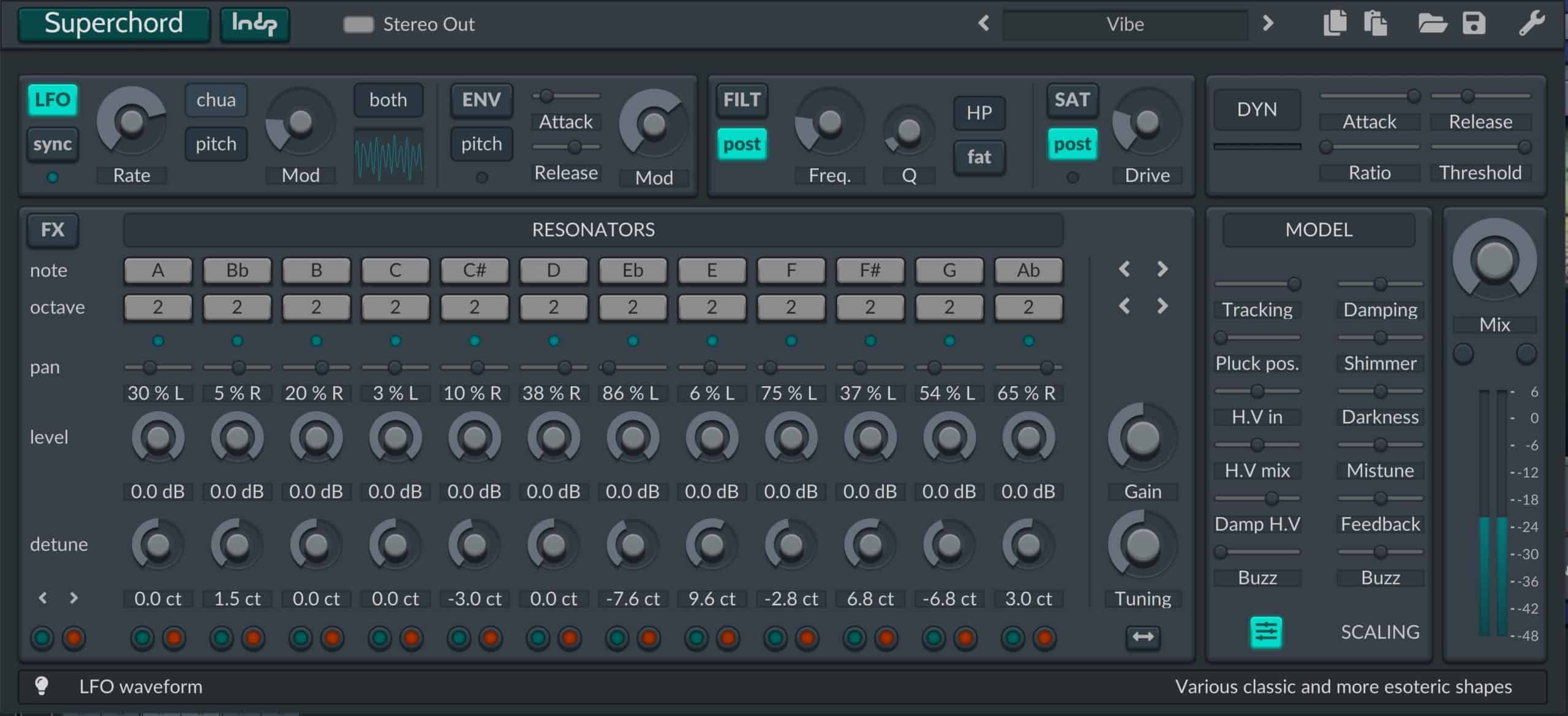 Superchord - Sympathetic String Resonator Updated