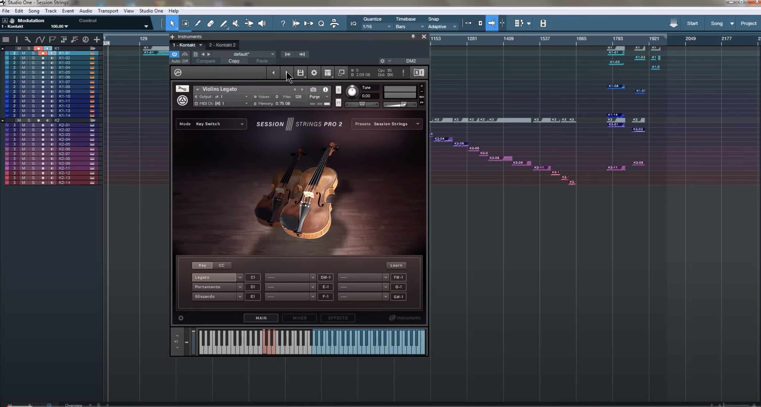Corys Library Spotlight Session Strings Pro 2 by e instruments