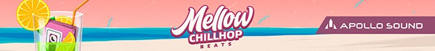Mellow Chillhop Beats by Apollo Sound 5 Mellow Chillhop Beats 628х75