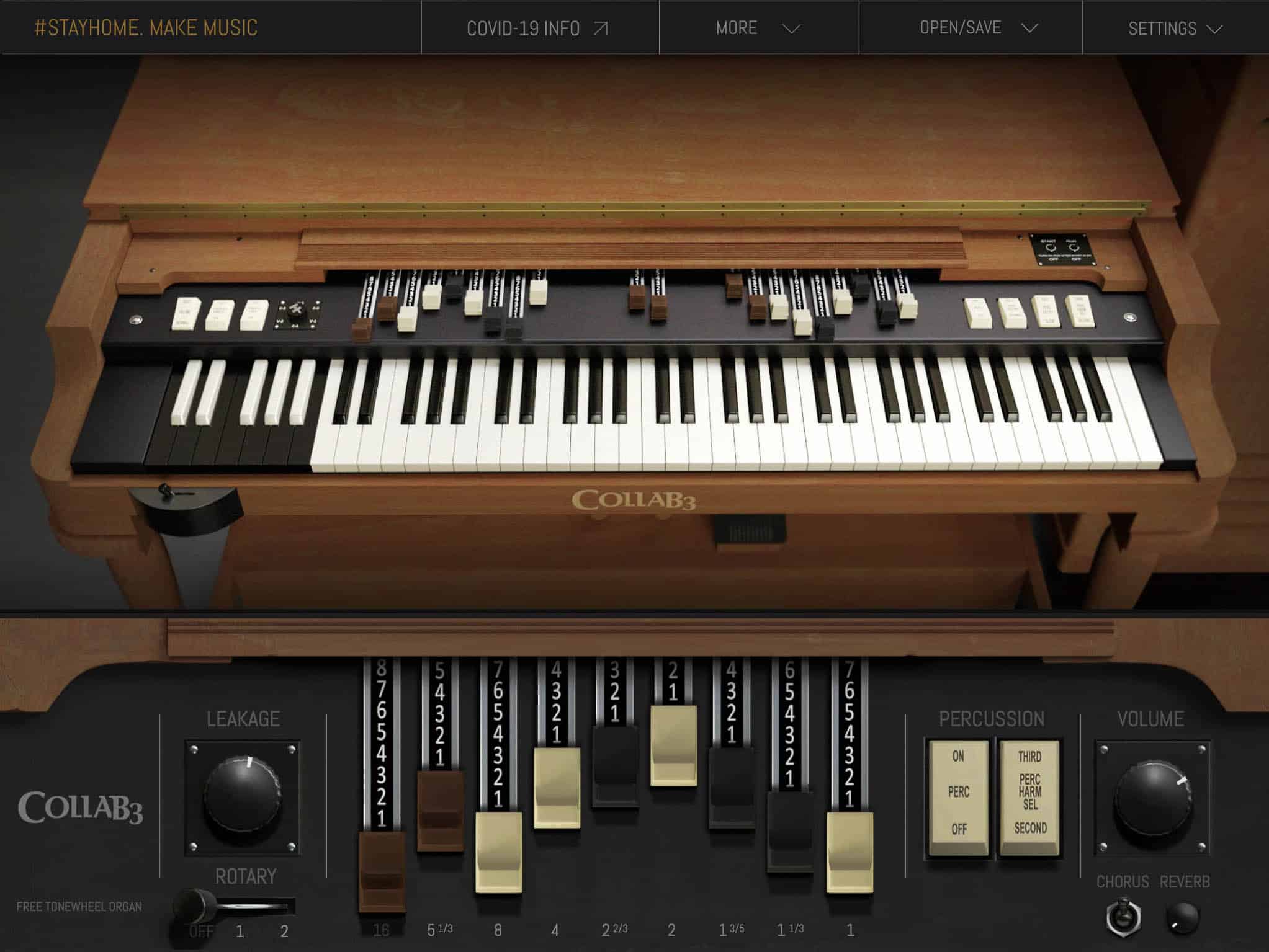 Sampleson Releases Free Vintage B3 Organ VSTAU Standalone to Help you StayHome