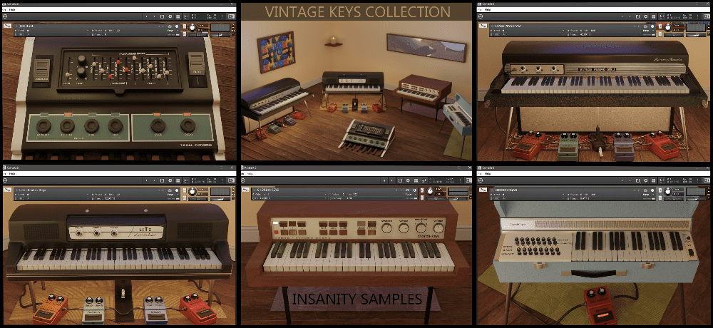 Vintage Keyboard Collection by Insanity Samples – 5 Iconic Vintage Key Based Instruments