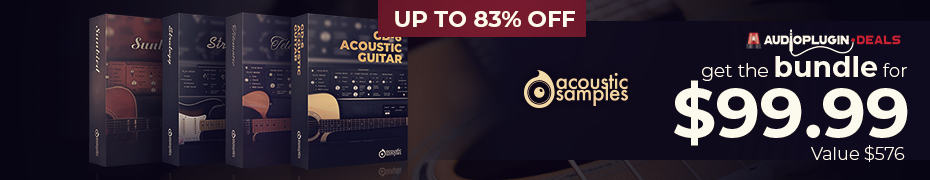 83% OFF 4-in-1 Guitar Bundle by AcousticSamples 9 4 in 1 Guitar Bundle by AcousticSamples 930x180 1