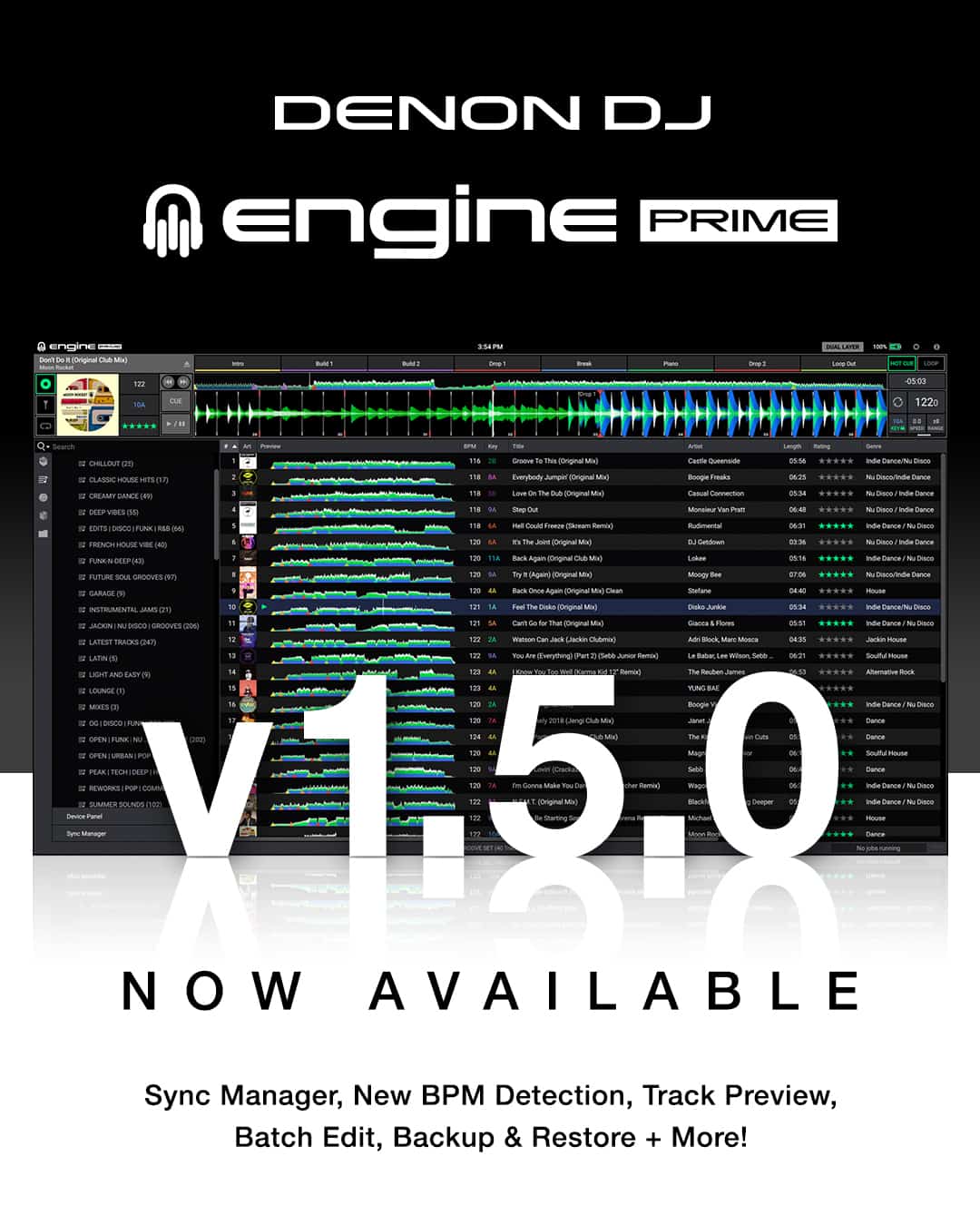 Engine PRIME v1.5 Software Update | Sync Manager, New BPM Detection, Track Preview + More