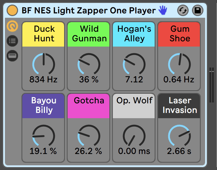 NES Light Zapper - Free Ableton Live Pack by Brian Funk 4 One Player instrument