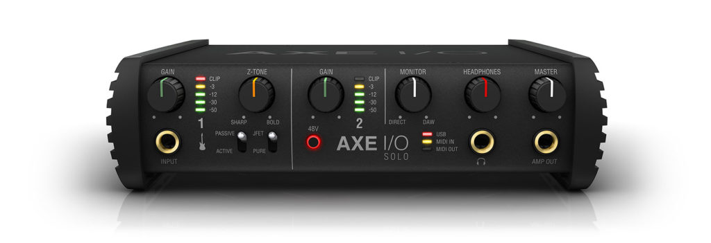 IK Multimedia's AXE I/O® SOLO - Compact Guitar Interface with Advanced Tone-Shaping 4 6 AXE IO SOLO front2@2x