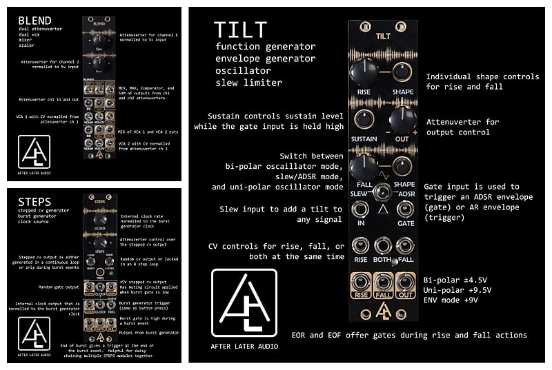 After Later Audio Expands with TILT, STEPS, BLEND their Heritage Line