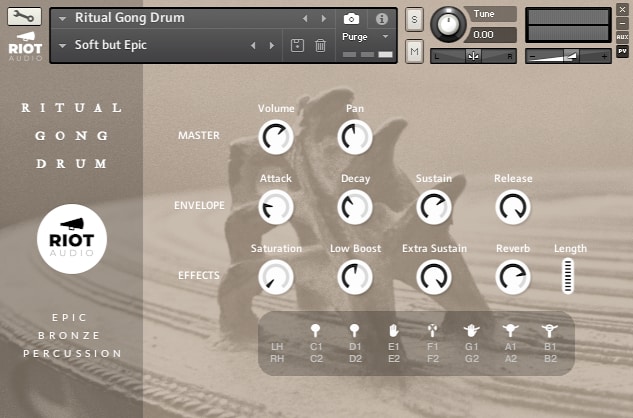 Ritual Gong Drum Kontakt View