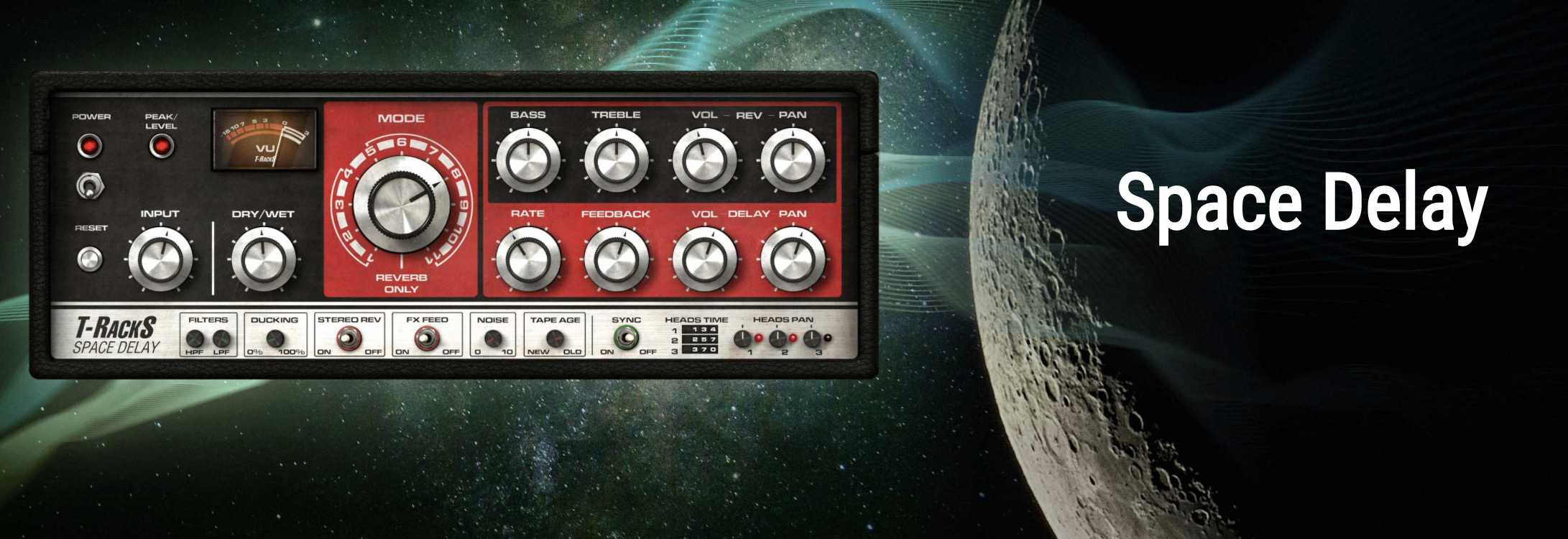 T-RackS® Space Delay Plug-in – Iconic Tape Delay Unit Emulation