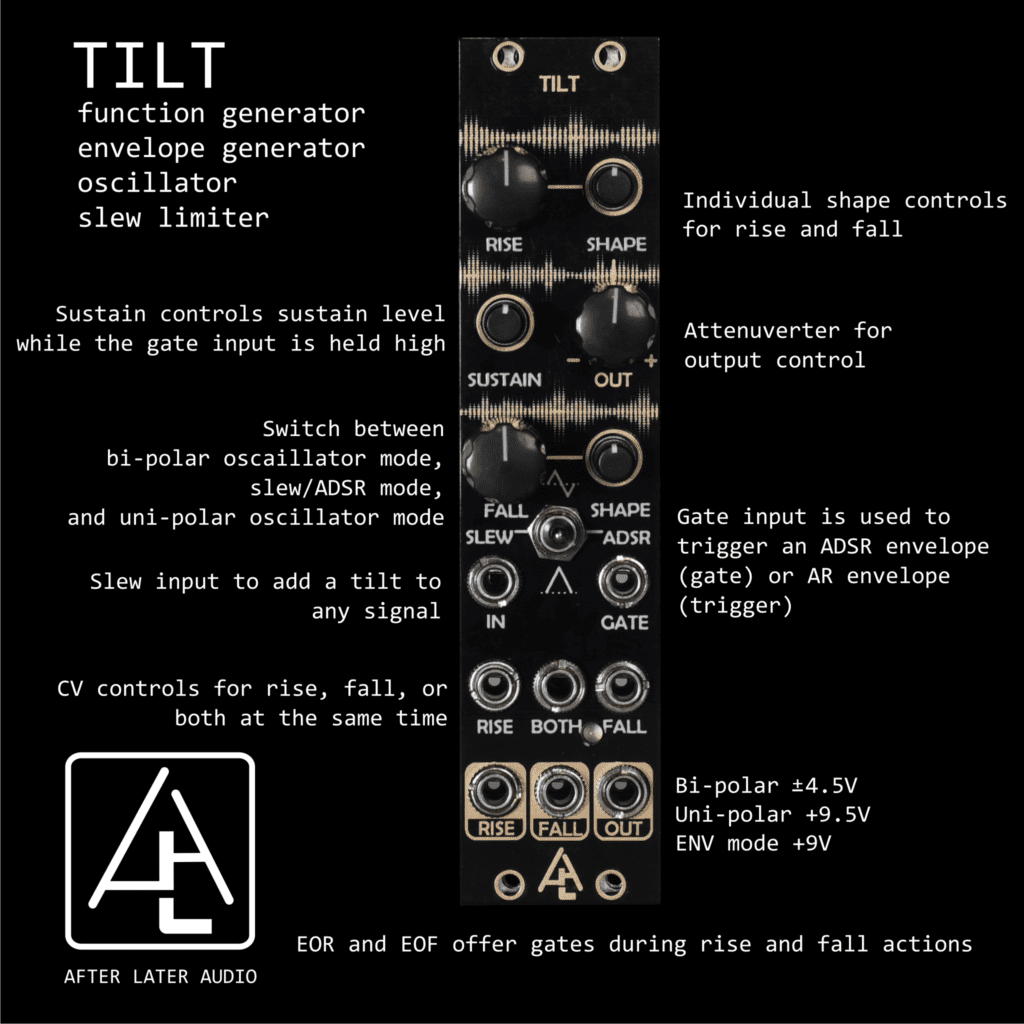 After Later Audio Expands with TILT, STEPS, BLEND their Heritage Line 4 TILT Infographic