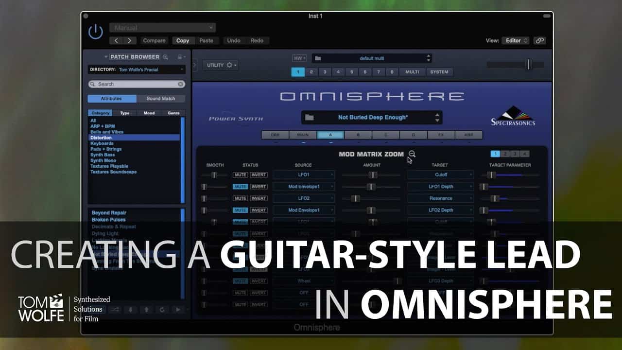 Creating A Patch In Omnisphere – Guitar-Style Lead