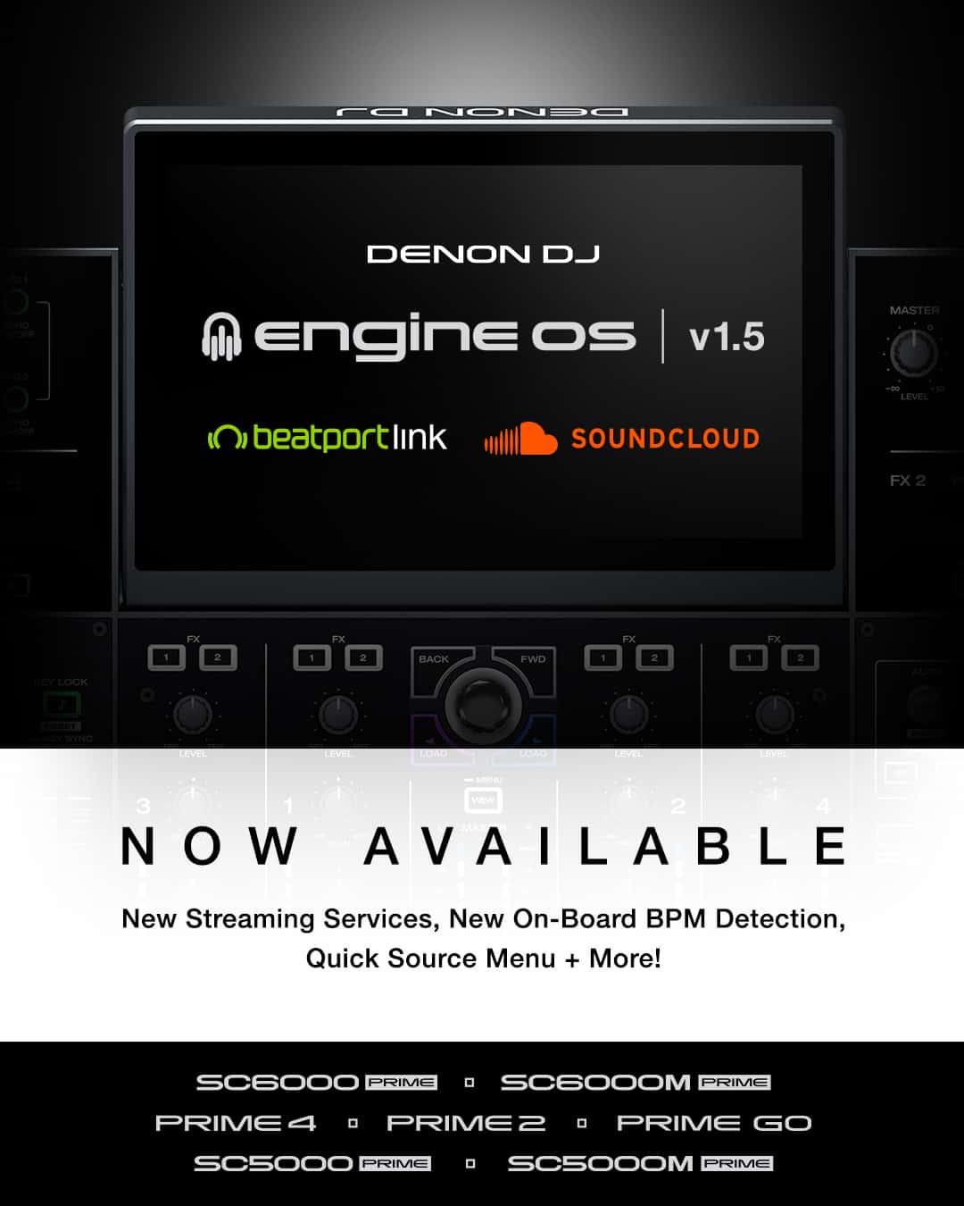 Engine® Dj Brings Soundcloud & Beatport Link To All Denon DJ Engine OS Devices