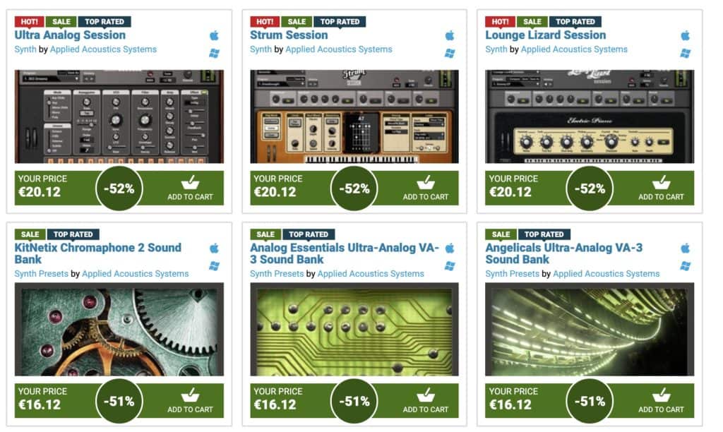 Applied Acoustics Systems (AAS) Summer Sale 3 AAS Summer Sale