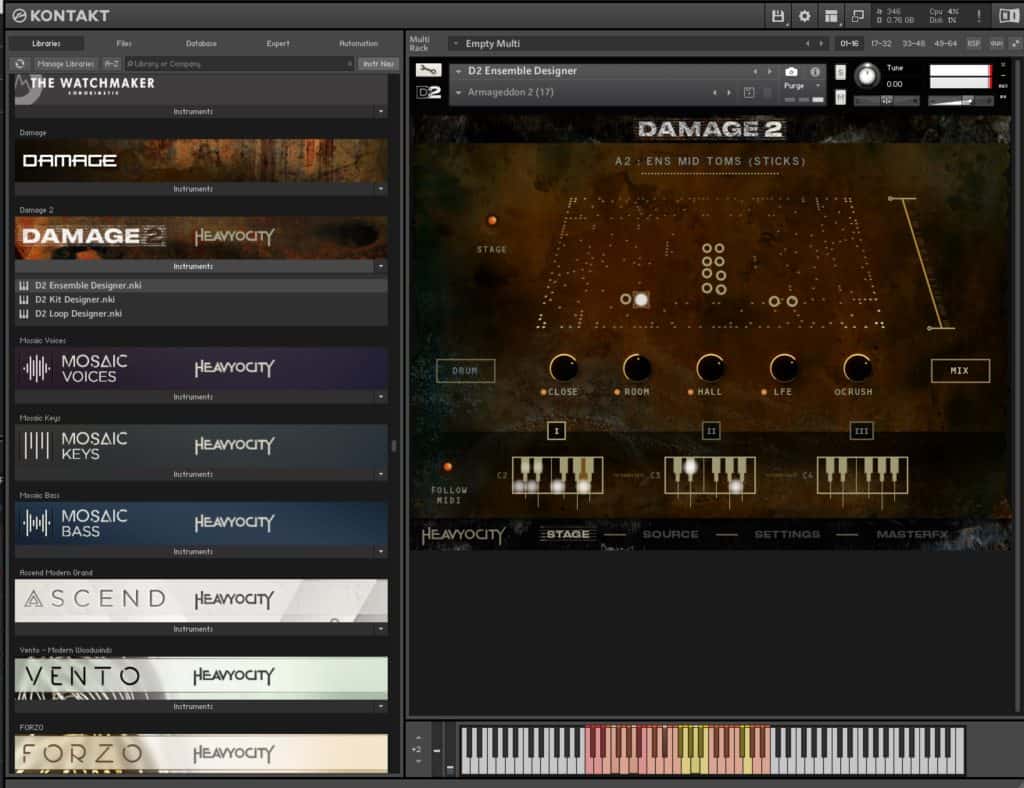 Heavyocity Releases Cinematic Blockbuster Percussion/Drum Library Damage 2 34 Heavyocity Releases Blockbuster PercussionDrum Library Damage 2