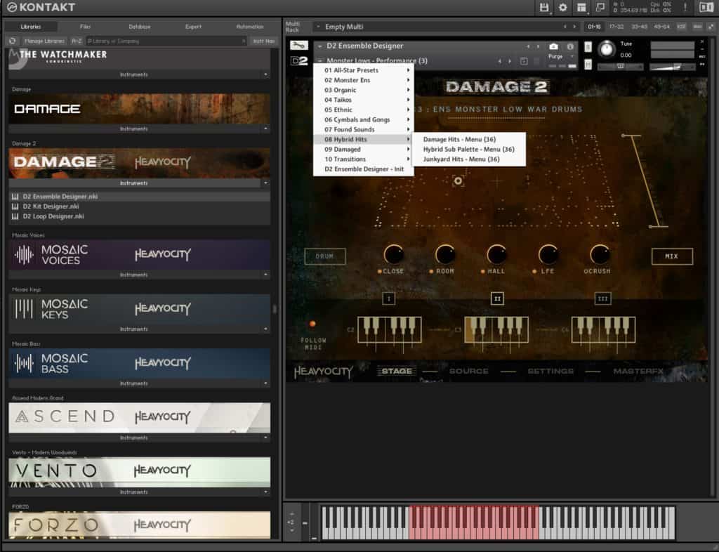 Heavyocity Releases Cinematic Blockbuster Percussion/Drum Library Damage 2 33 Heavyocity Releases Blockbuster PercussionDrum Library Damage 2 Presets
