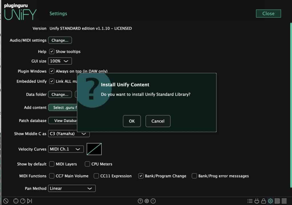 PlugInGuru Updates Unify to Version 1.1.10 3 PlugInGuru Updates Unify to Version 1.1.10 INstall Library
