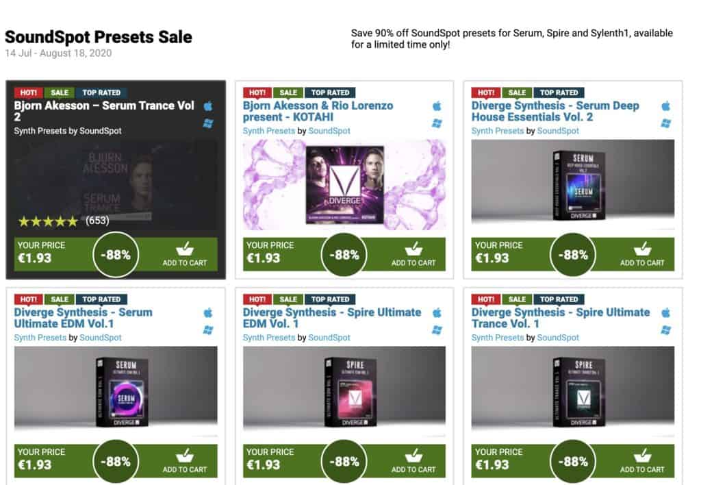 Serum, Spire and Sylenth1 SoundSet Sale 39 Serum Spire and Sylenth1 SoundSet Sale