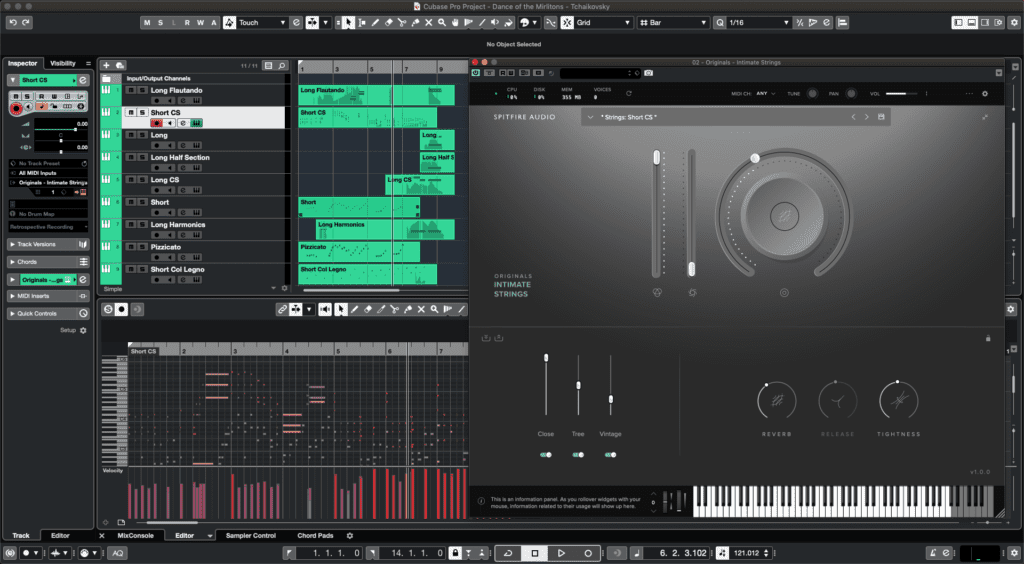 Cubase Intimate Strings UI 1