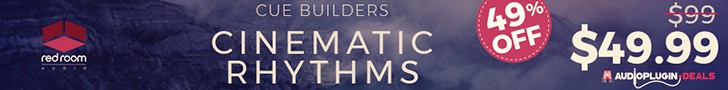 Cue Builders Cinematic Rhythms by Red Room Audio 728x90 1