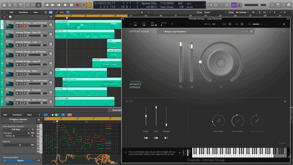 Logic Intimate Strings UI 1