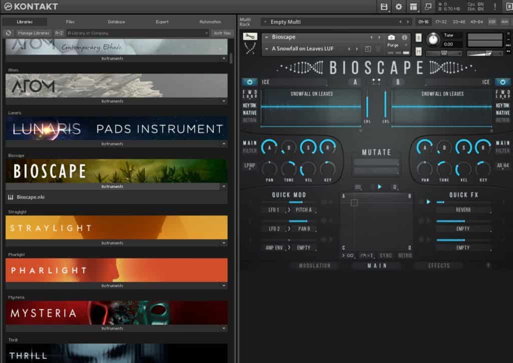 Luftrum Released Bioscape, Found Sound Cinematics 4 Luftrum Released Bioscape Found Sound Cinematics in Kontakt
